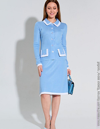 Костюм 'Краски весны' голубой женский